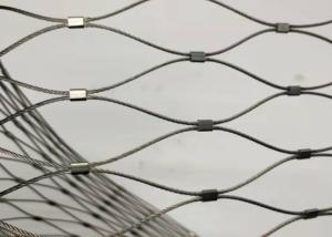 Wholesale Zoo Stainless Steel Rope Mesh 7*7 Green Ferrule Cable Mesh from china suppliers
