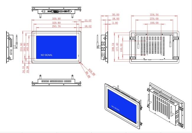 13.3-Inch Touch Monitor for Retail Applications and Public Terminals