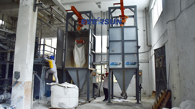 Heavy Duty Big Bag Handling Equipment Jumbo Bag Unloader For Bulk Powder Material