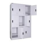 Unassembled Gym Athletes 3 Lines 9 Doors Staff Metal Lockers