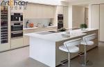 Kitchen Wooden Cabinet With Cupboard Accessories Assortment And Plywood Material
