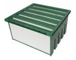 Plastic Frame / Metal Frame V Type Medium Compact Air Filter for Ventilation