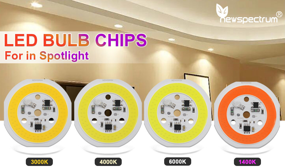 Smart IC COB LED Chip Module Driverless 1400K For E27 A60 A70 LED Bulb