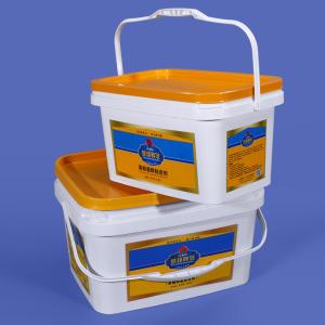 Wholesale 3L Rectangular Plastic Bucket Leak-Proof Storage White Color from china suppliers