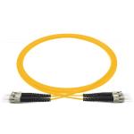 Single Mode Duplex Fiber Optic Patch Cord , ST To ST Fiber Patch Cable