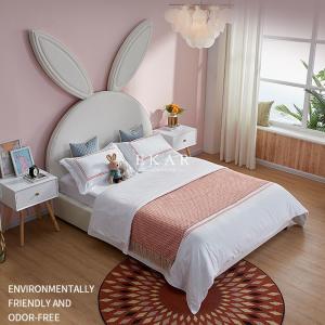 China Modern Design Affordable Children Bedroom Furniture Girl Kid Bed Rabbit Headboard Cute Bed on sale