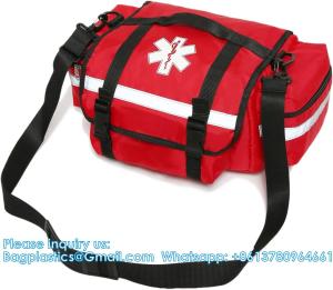 Wholesale First Aid Bag Empty Trauma Medical Bag Emergency First Responder Bag Organizer EMS EMT Shoulder Carry Bag 13 X9 X7 from china suppliers