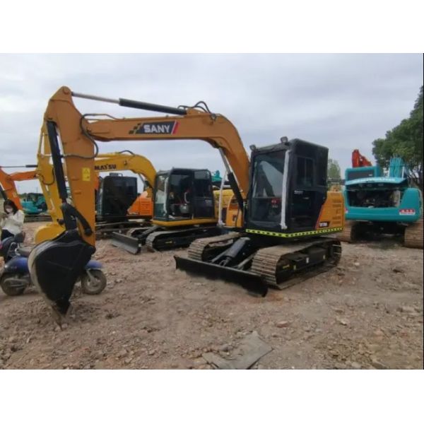 Original China Sany SY75C Used Hydraulic Crawler Mini Excavators 7ton Sy75 75C-8 75C -10 Second Hand Diggers