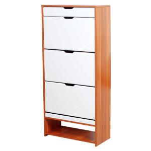 Wholesale MDF Melamine Height 147cm Woodwork Shoe Cabinet 0.097m3 CBM from china suppliers