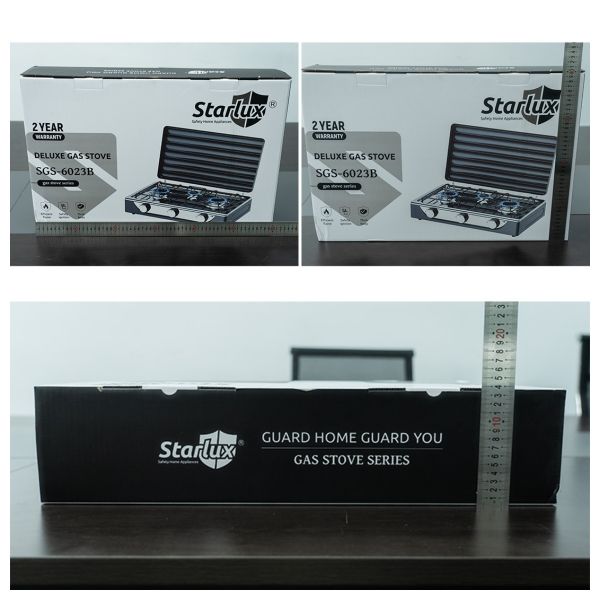 Commercial Grade Three Burner Gas Stove Engineered for High Volume Cooking with User Friendly Controls