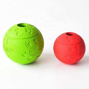 Wholesale Dog Ball Pet Play Toys Natural Rubber Material Sphere Dia 10 / 7.6cm from china suppliers