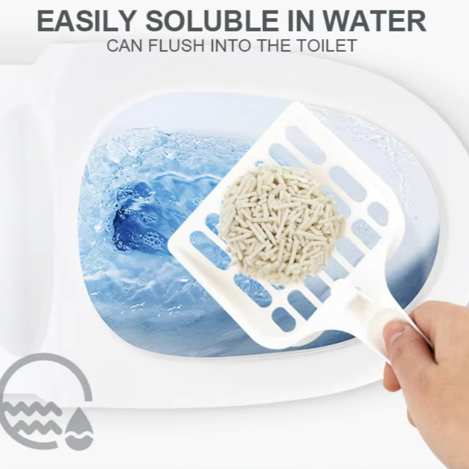 Quick Clumping Natural Kitty Litter OEM ODM Biodegradable Kitty Litter