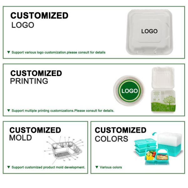 Compostable Biodegradable Food Containers for Takeaway & To-Go Packaging