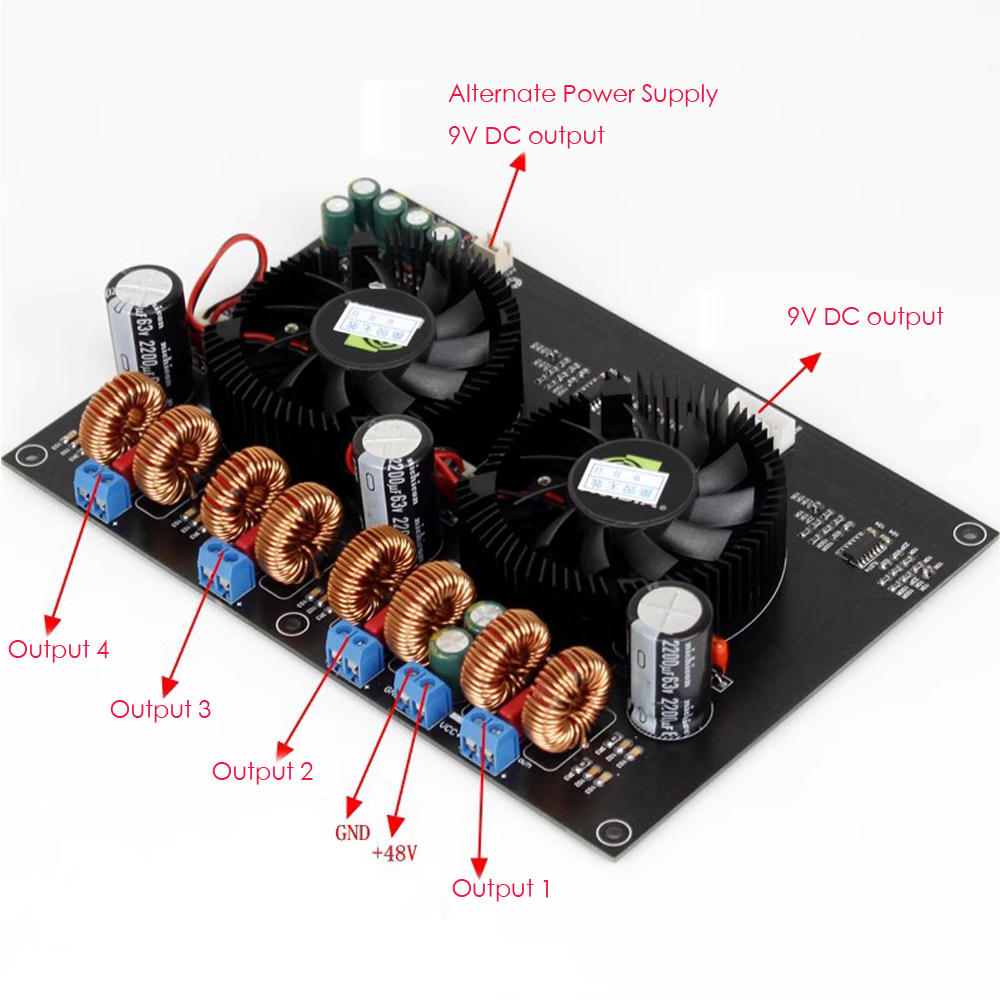 TPA3255 2.0 Channel Digital Class D HiFi Audio Amplifier Board 600W*2 High-Power Board for Enthusiasts & Receivers