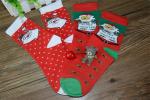 Cute cartoon christmas santa claus design supersoft cotton winter dress socks