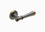 Interior Euro Black Polished Brass Door Handles 67mm For Wooden Door