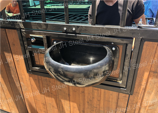 Hdpe Infilled Temporary Horse Steel Stall , 12 Foot Horse Stall Fronts