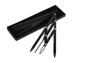 Wholesale Black Ratio Caliper Tattoo Accessories Microblading Permanent Makeup Measure Tool Kits from china suppliers