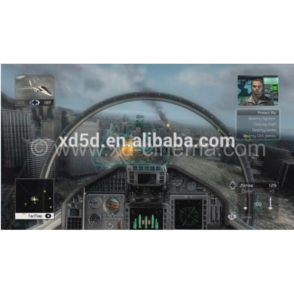 Interactive Flight Simulator Virtual Reality Experience / VR Movie Theater Equipment