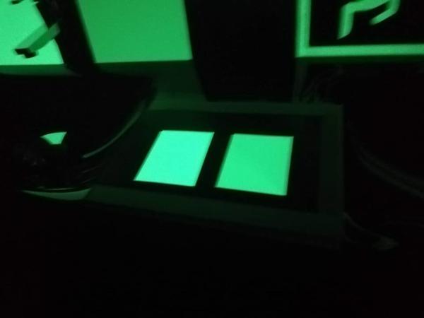 4-6 hours DIN67510 UV/Eco solvent printable Photoluminescent Vinyl Film Glow In