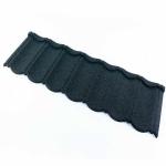 0.40mm AZ70 Coffee Black Bond Tile Stone Coated Metal Tile 50 years Warranty