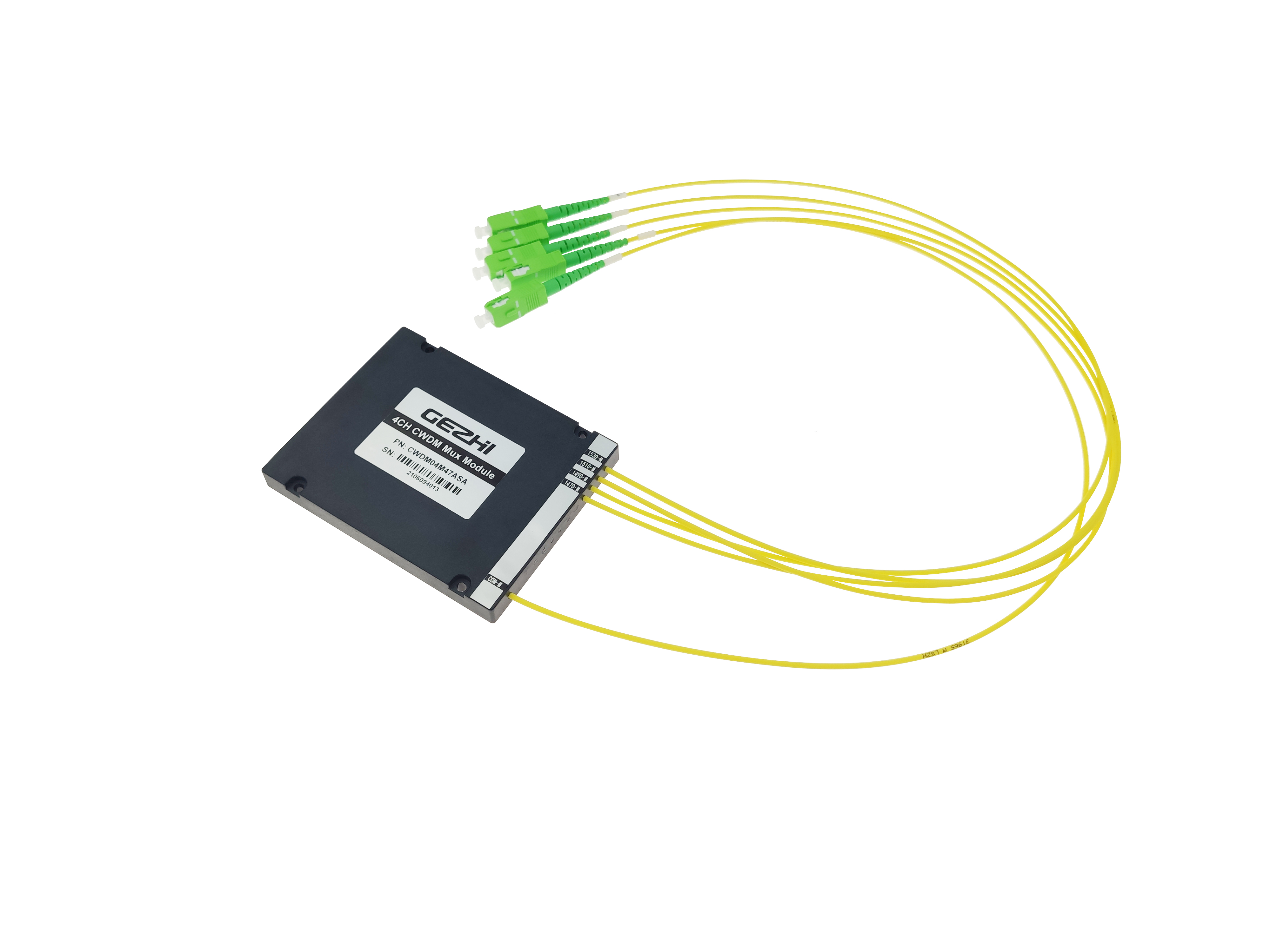 4CH 1270~1610nm Fiber CWDM MUX Cassette Module With LC UPC Adaptor