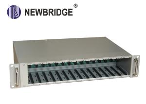 Wholesale 2U 16 Slots Rack Mount Media Converter , Low Power Loss Rack Mount from china suppliers