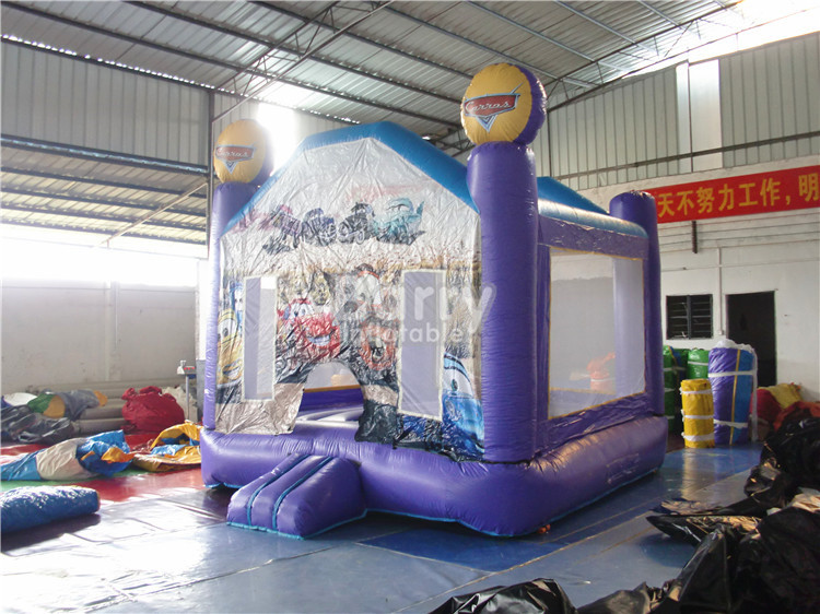 Outdoor Cars Inflatable Bouncy Castle Professional Safety Purple Bounce House Party