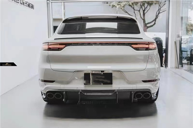 For Porsche Cayenne Coupe Carbon Fiber Body Kit Cayenne Coupe Upgraded FD-style Carbon Fiber Front Lip Diffuser Body Kit