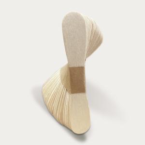 Wholesale Mini Green Flat Wooden Ice Cream Stick Spoons Bowtie Sticks 94mm from china suppliers