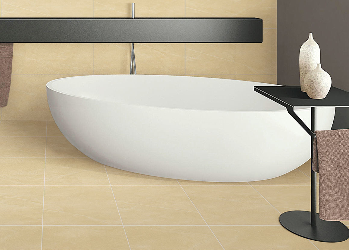 40*80cm Indoor Outdoor Porcelain Tiles Marble Beige Color Wear Resistant