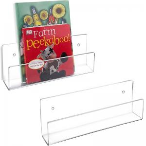 China Acrylic Wall Stand Shelf Unit 15 Invisible Floating Ledge Bookshelf Kids Book Display 1.5x4 on sale