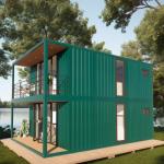 Customizable Double-Story Container House for Seaside Vacation Fireproof