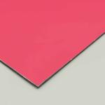 Rose Red Antibacterial PE Aluminum Composite Panel Interior Wall Paneling 244cm