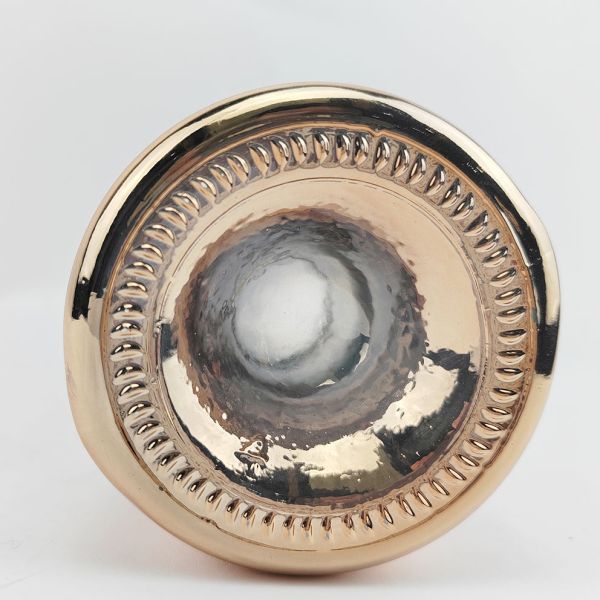 Glass Collar Hot Stamping 750ml Irregular Electroplating Liquor Whiskey Brandy Bottle