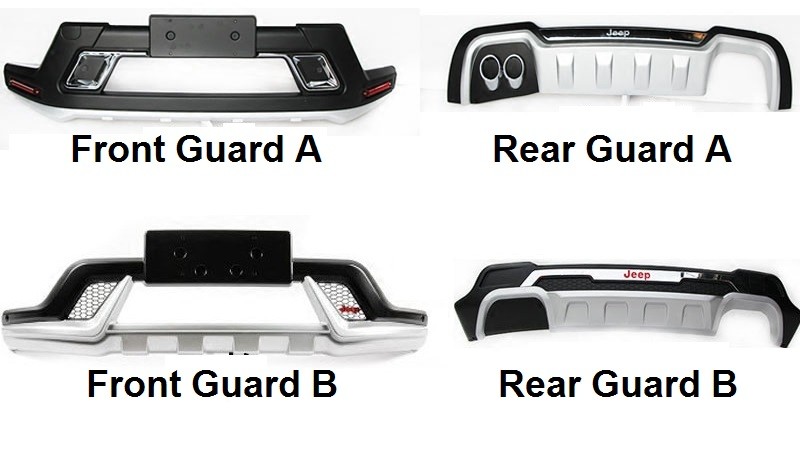 Jeep All New Compass 2017 Car Bumper Guard , Rear Bumper Protector Convenient Transportation