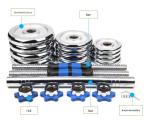 Commercial Gym Dumbbell Adjustable Set​ 2.5KG 5KG 10KG 20KG 30KG 50KG