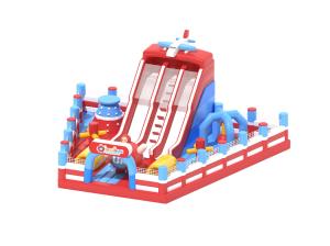 Wholesale Small Commercial Bouncy Castle Inflatable Red Blue White Color from china suppliers