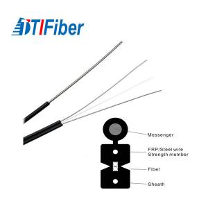 China Flat Bow Type Ftth Optical Fiber Cable Outdoor G652d G657A LSZH on sale