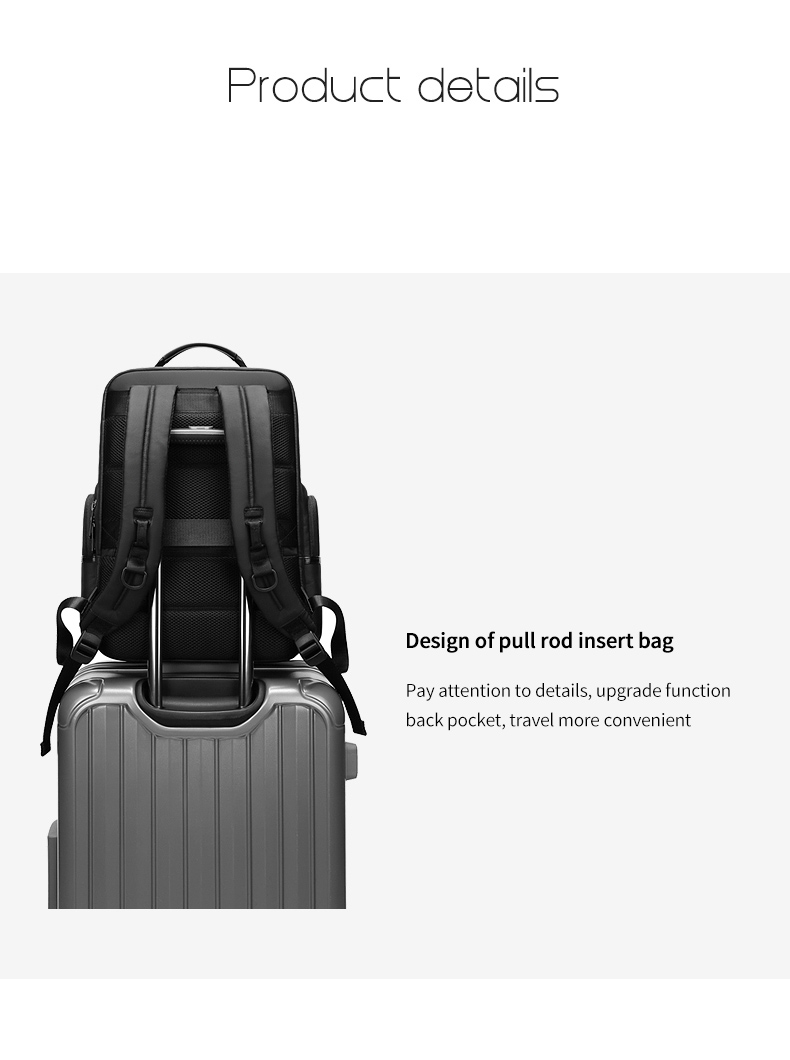 High grade gift custom logo men's outdoor waterproof laptop bag business Backpack
