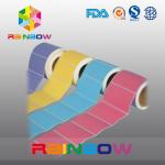 No Print White / Colorful Blank Paper Roll Plain Self Adhesive Label With Custom