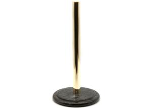 Wholesale Upright Black Marble Stone Paper Towel Holder Round Metal Pole from china suppliers