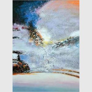 Wholesale Hand Painted Abstract Landscape Paintings Modern Wall Art on Canvas for Decor from china suppliers