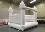 PVC Tarpaulin Inflatable 4 Meters White Wedding Bounce House With Air Blower