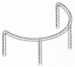 Outdoor Aluminum Lighting Circle Truss / Round Straight Truss