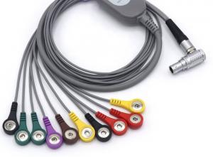 Wholesale 12 Channel ECG Snap Cable Compatible , 2107229-001 Patient Monitor Cable from china suppliers