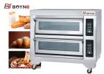 380v Double Layer 150kg Stainless Steel Baking Oven Four Trays for Hotel