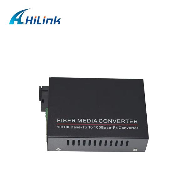 BIDI WDM Single Fiber Optic Media Converter 10/100M 1310/1550nm 20km SFP Optical