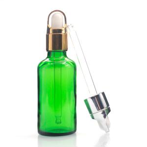 Wholesale Manufacturers Hot Sale Green 50ml Bottles For Essential Oils With Glass Dropper from china suppliers