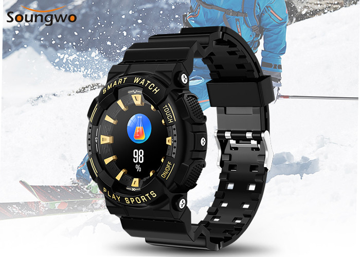 10m Operating Bluetooth IOT Devices Heart Rate Blood Pressure Oxygen Watch 1.09inch